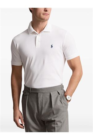 Polo in cotone bianco RALPH LAUREN | 710941439002WHITE